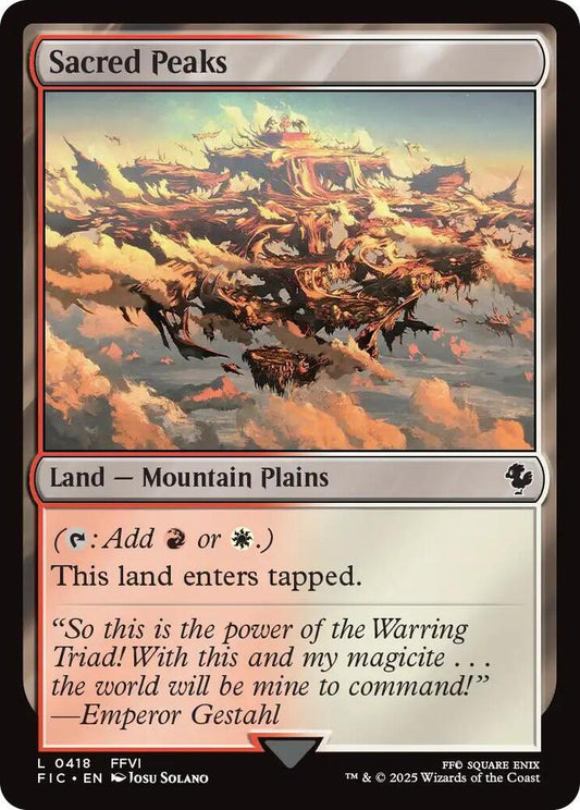Sacred Peaks [Commander: FINAL FANTASY] 418