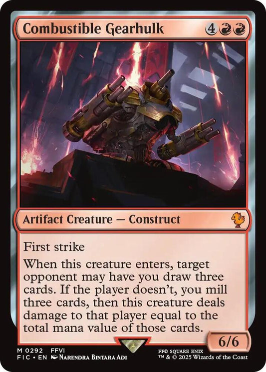 Combustible Gearhulk [Commander: FINAL FANTASY] 292