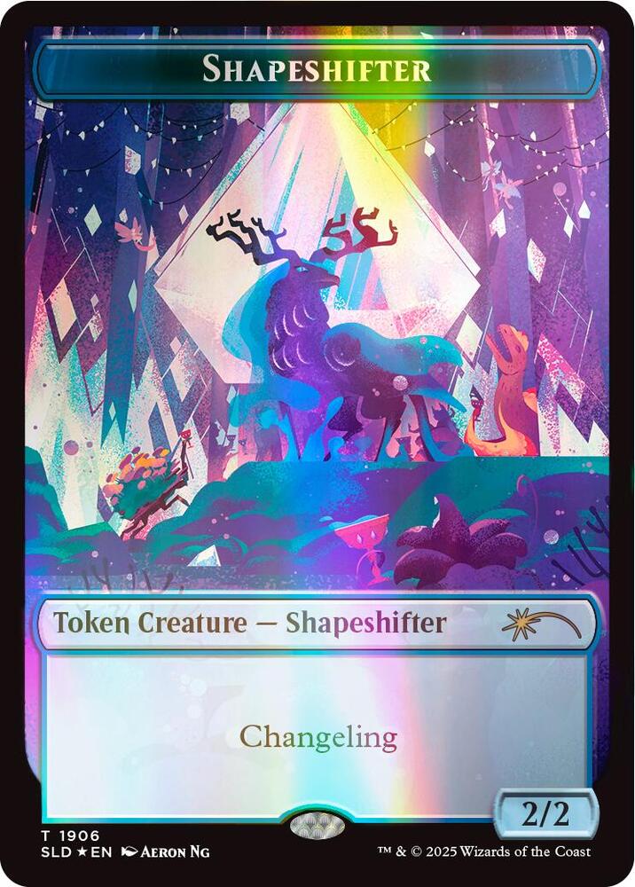 Shapeshifter Token (1906) (Double Rainbow Foil) [Secret Lair Drop Series] 1906