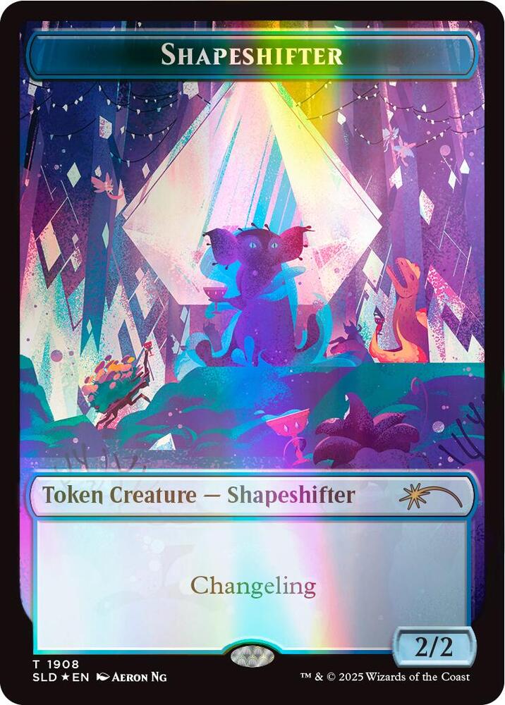 Shapeshifter Token (1908) (Double Rainbow Foil) [Secret Lair Drop Series] 1908