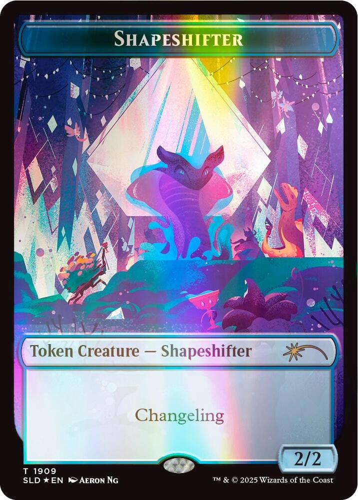 Shapeshifter Token (1909) (Double Rainbow Foil) [Secret Lair Drop Series] 1909