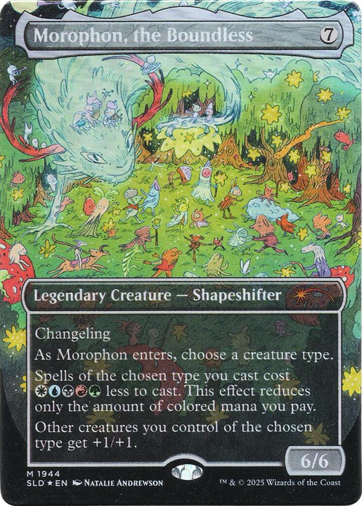 Morophon, the Boundless (Display Commander) - Thick Stock (Double Rainbow Foil) [Secret Lair Drop Series] 1944