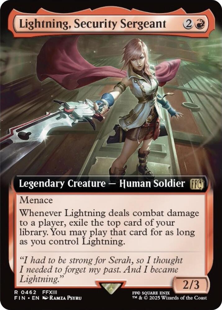 Lightning, Security Sergeant (Extended Art) [FINAL FANTASY] 462