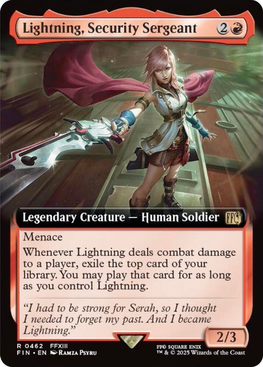 Lightning, Security Sergeant (Extended Art) [FINAL FANTASY] 462