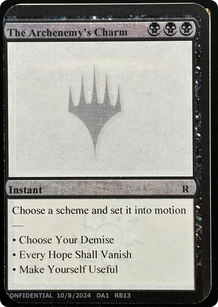 The Archenemy's Charm [Un-Known Event Playtest Cards]