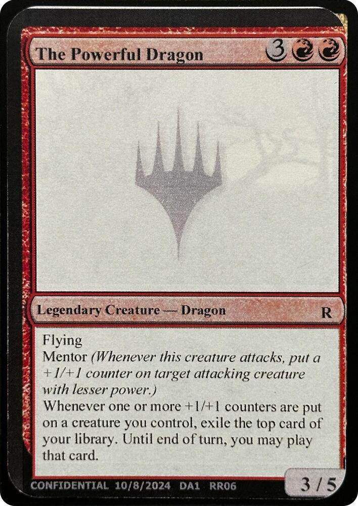 The Powerful Dragon [Un-Known Event Playtest Cards]