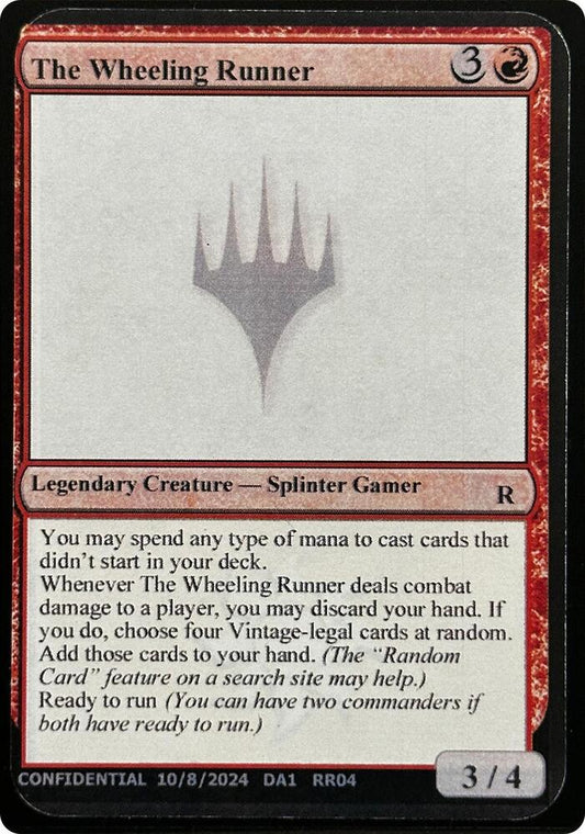The Wheeling Runner [Un-Known Event Playtest Cards]