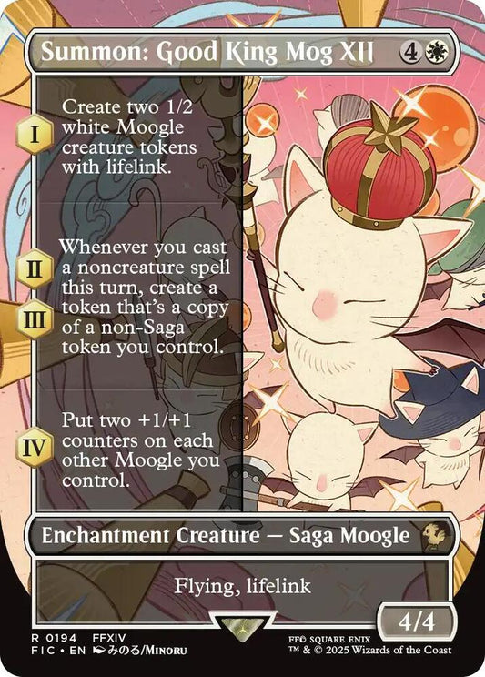 Summon: Good King Mog XII (Borderless) [Commander: FINAL FANTASY] 194