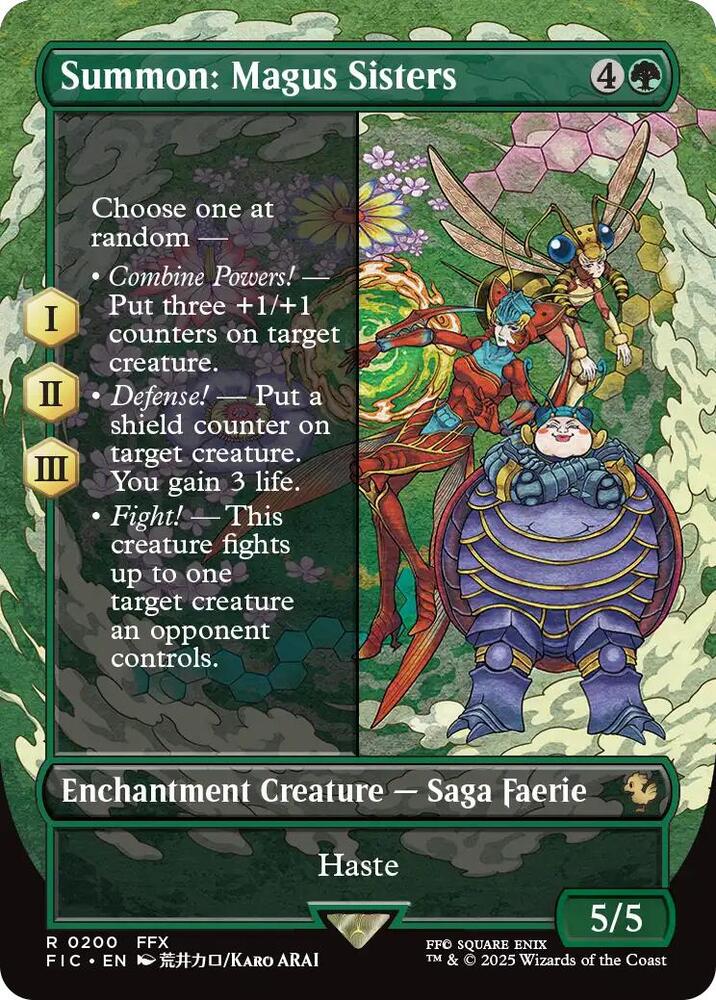 Summon: Magus Sisters (Borderless) [Commander: FINAL FANTASY] 200