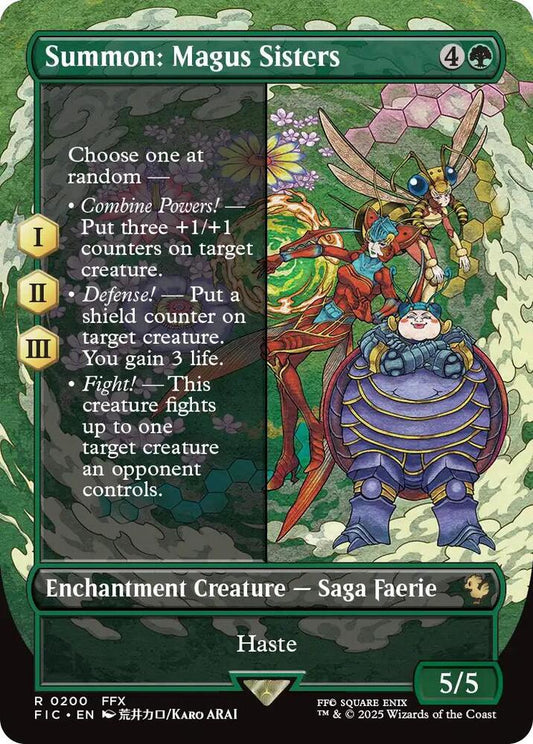 Summon: Magus Sisters (Borderless) [Commander: FINAL FANTASY] 200