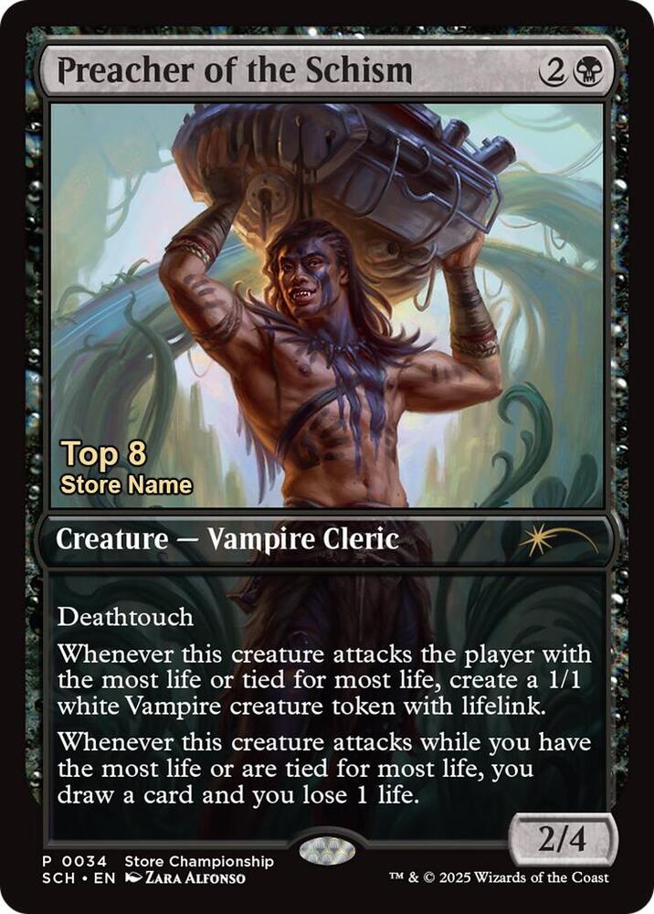 Preacher of the Schism (Top 8) [Game Day & Store Championship Promos] 34