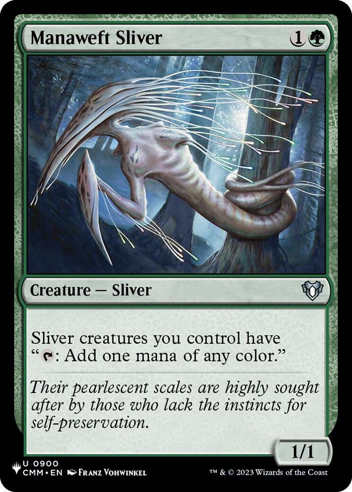 Manaweft Sliver (CMM) [The List Reprints] 900