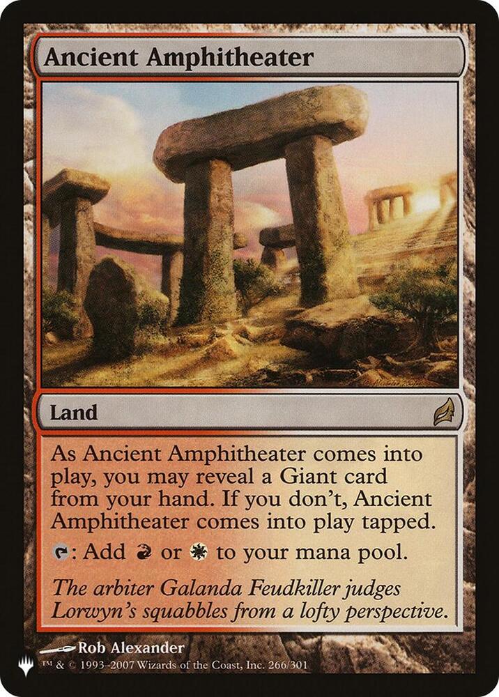 Ancient Amphitheater [The List Reprints] 266/301
