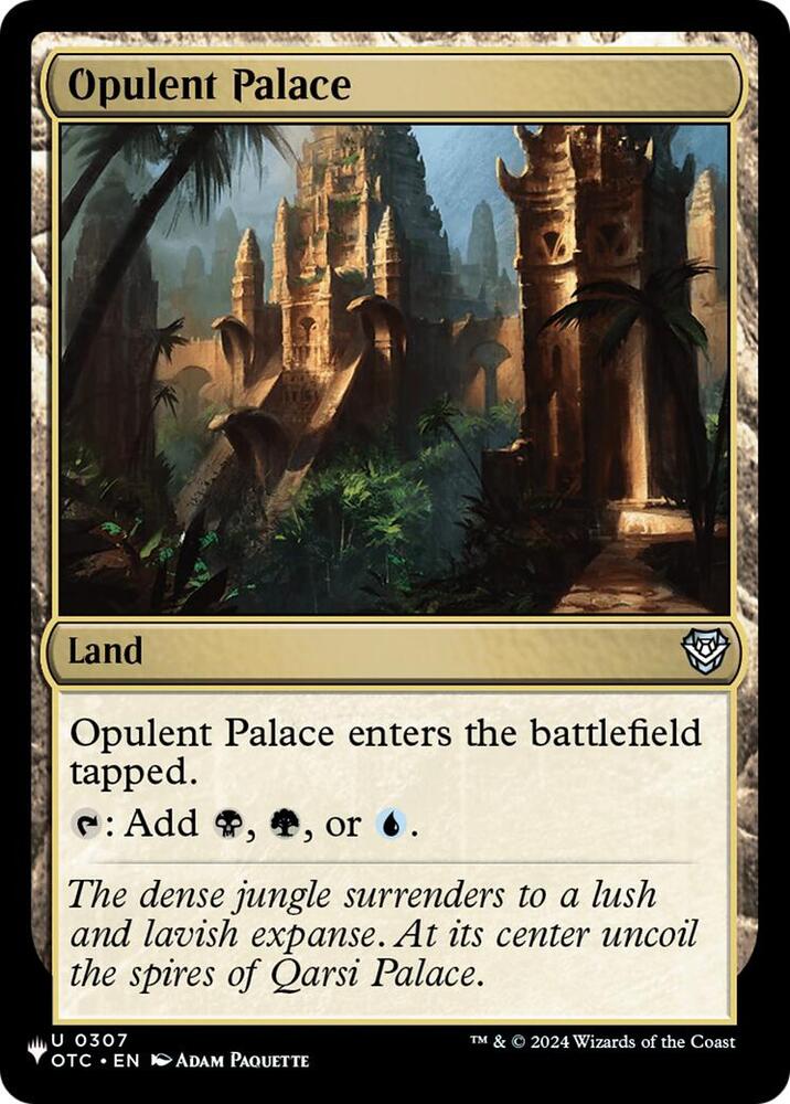 Opulent Palace (OTC) [The List Reprints] 307