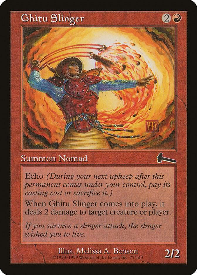 Ghitu Slinger [Urza's Legacy] 77