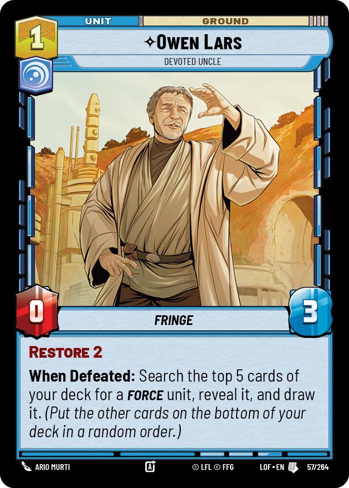 Owen Lars - Devoted Uncle [Legends of the Force] 057/264