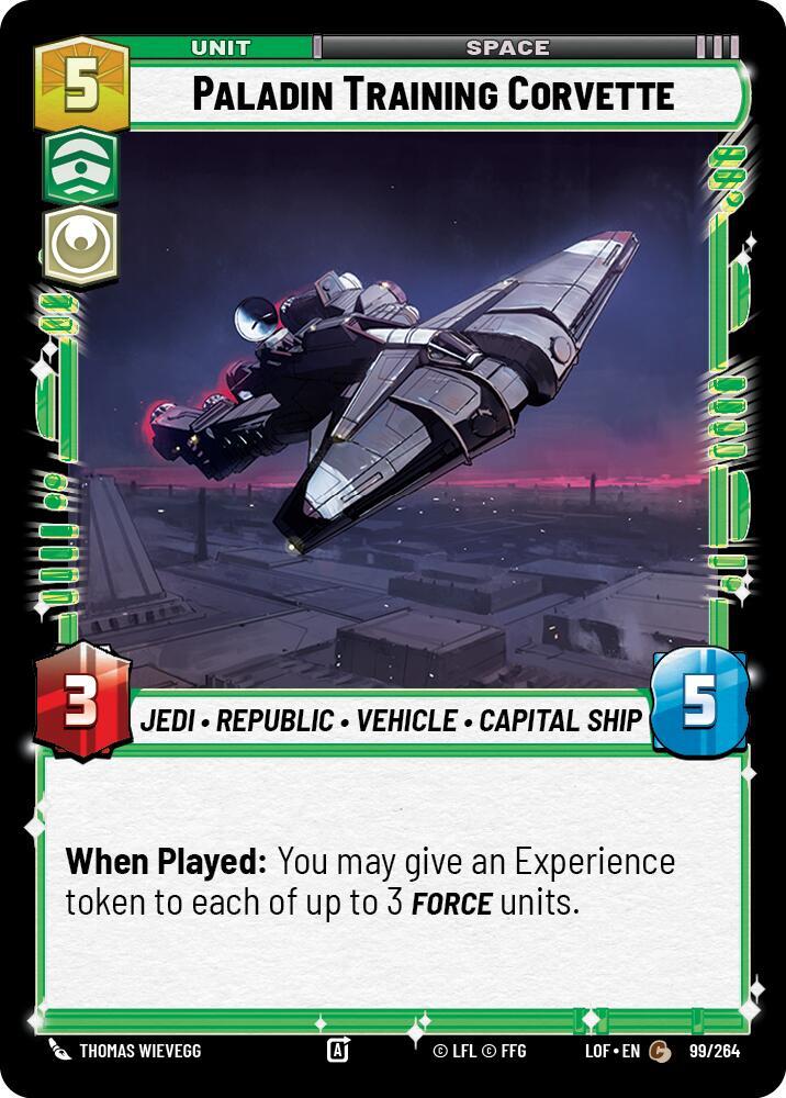 Paladin Training Corvette [Legends of the Force] 099/264