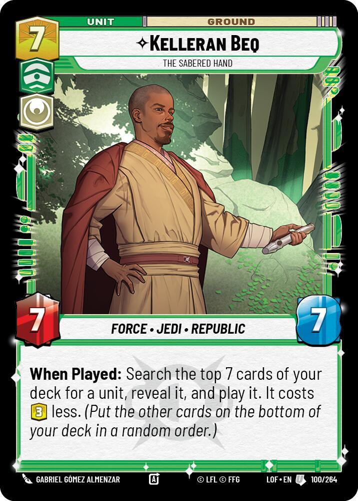Kelleran Beq - The Sabered Hand [Legends of the Force] 100/264