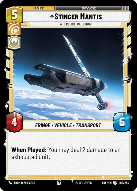 Stinger Mantis - Where Are We Going? [Legends of the Force] 198/264