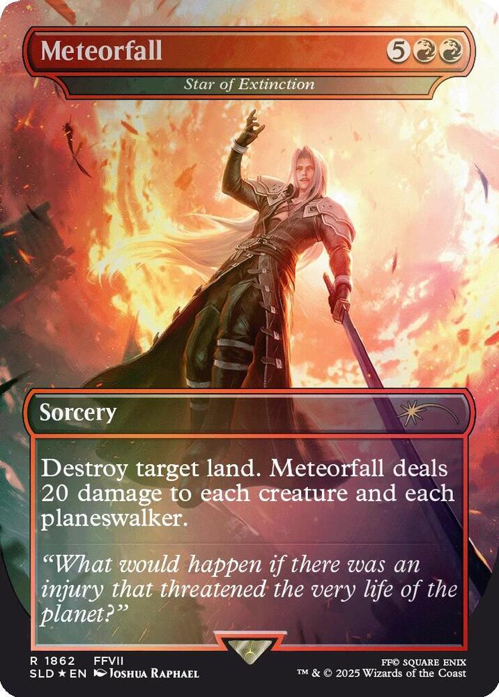 Meteorfall - Star of Extinction (Rainbow Foil) [Secret Lair Drop Series] 1862