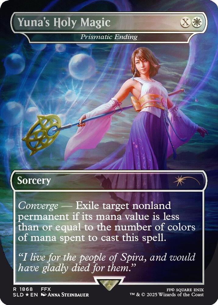 Yuna's Holy Magic - Prismatic Ending (Rainbow Foil) [Secret Lair Drop Series] 1868
