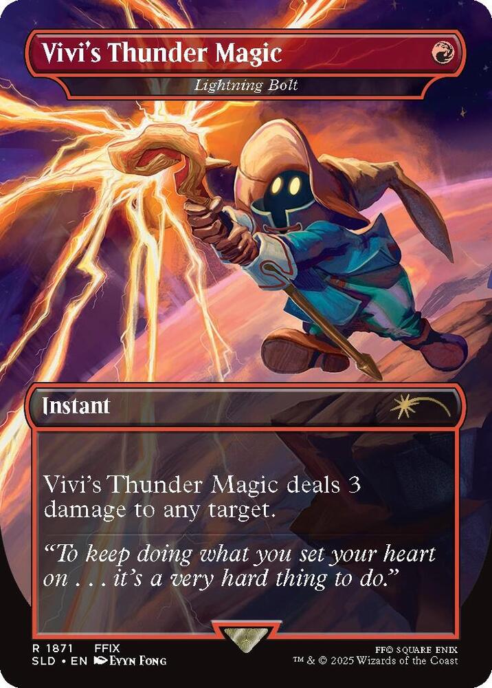 Vivi's Thunder Magic - Lightning Bolt [Secret Lair Drop Series] 1871