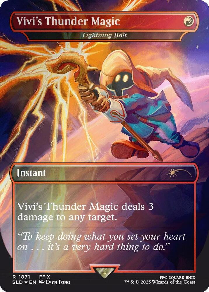 Vivi's Thunder Magic - Lightning Bolt (Rainbow Foil) [Secret Lair Drop Series] 1871