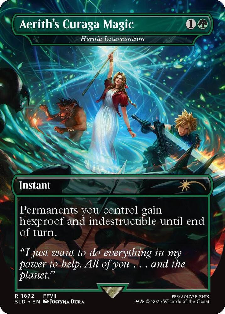 Aerith's Curaga Magic - Heroic Intervention [Secret Lair Drop Series] 1872