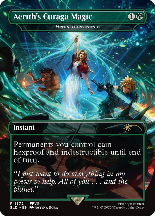 Aerith's Curaga Magic - Heroic Intervention [Secret Lair Drop Series] 1872