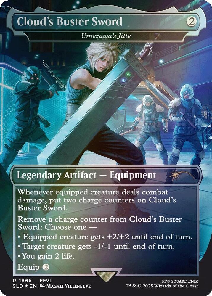 Cloud's Buster Sword - Umezawa's Jitte (Rainbow Foil) [Secret Lair Drop Series] 1865