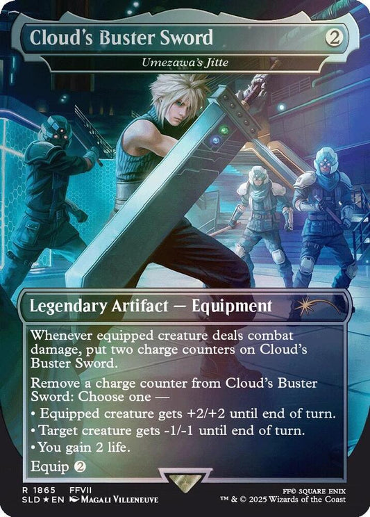 Cloud's Buster Sword - Umezawa's Jitte (Rainbow Foil) [Secret Lair Drop Series] 1865