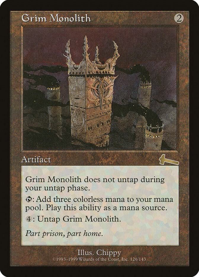 Grim Monolith [Urza's Legacy] 126