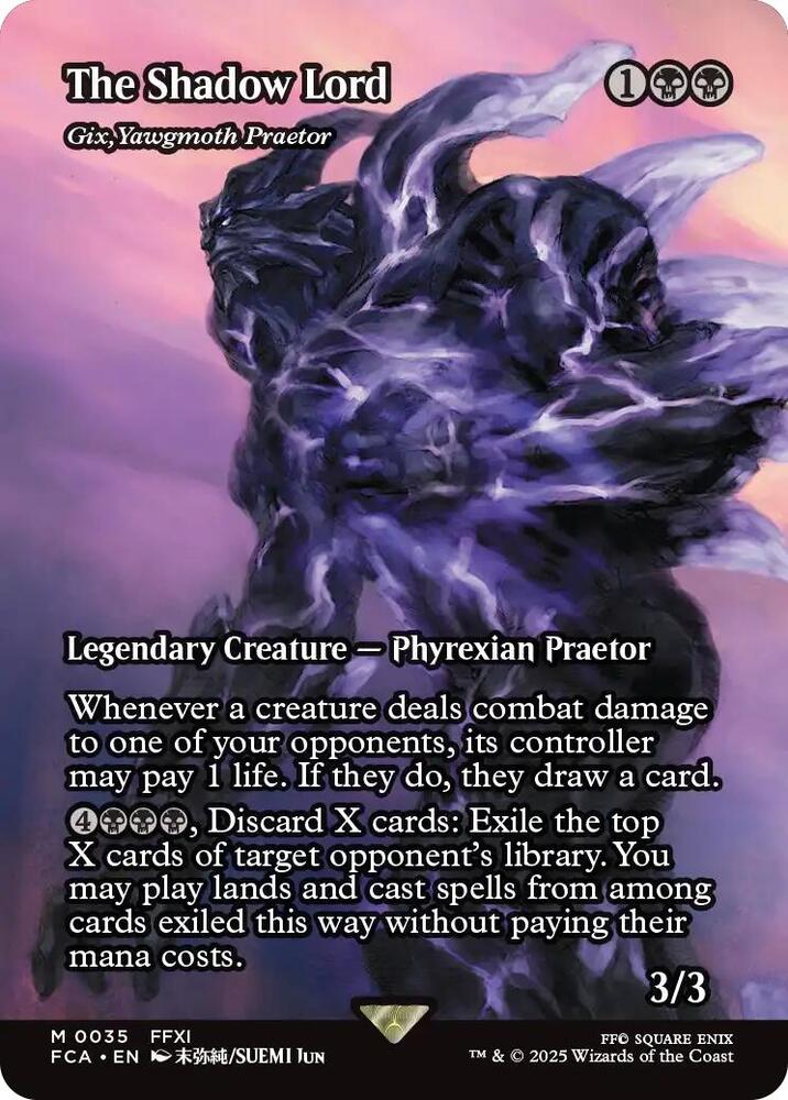 The Shadow Lord - Gix, Yawgmoth Praetor (Showcase) [FINAL FANTASY: Through the Ages] 35