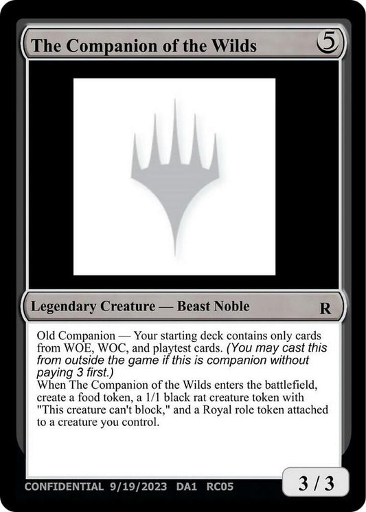 The Companion of the Wilds [Un-Known Event Playtest Cards]