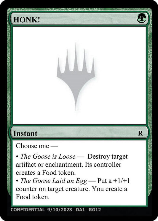 HONK! [Un-Known Event Playtest Cards]