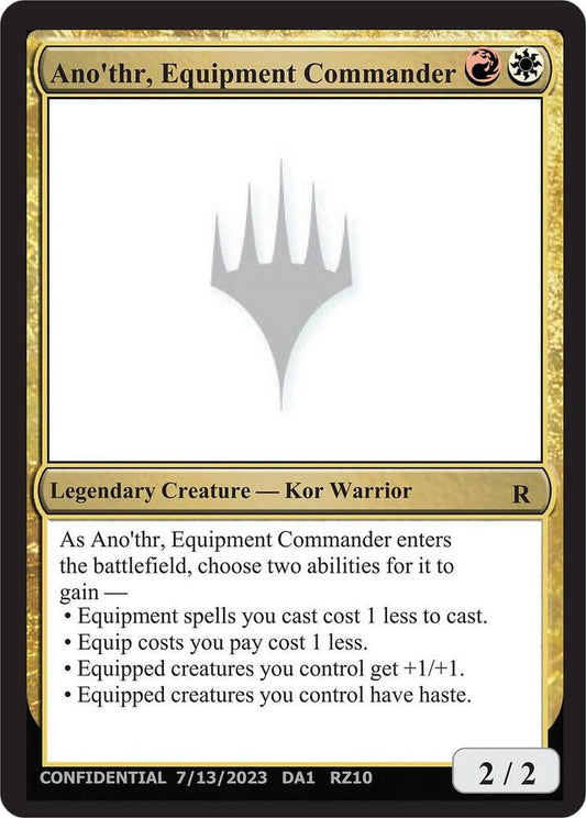 Ano'thr, Equipment Commander [Un-Known Event Playtest Cards]