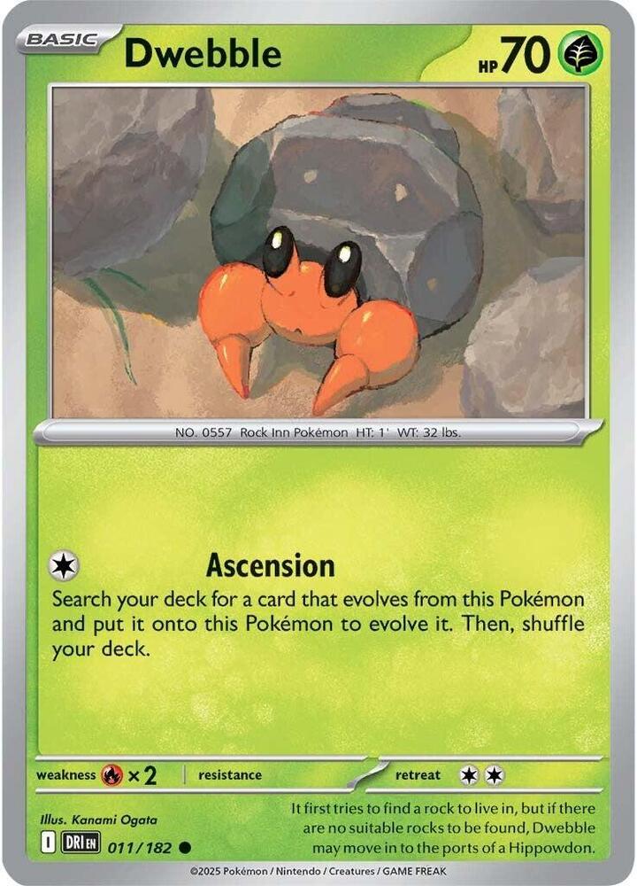 Dwebble [SV10: Destined Rivals] 011/182