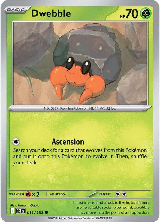 Dwebble [SV10: Destined Rivals] 011/182