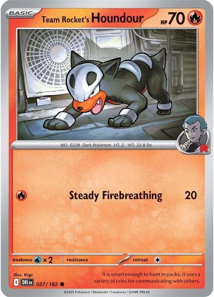 Team Rocket's Houndour [SV10: Destined Rivals] 037/182