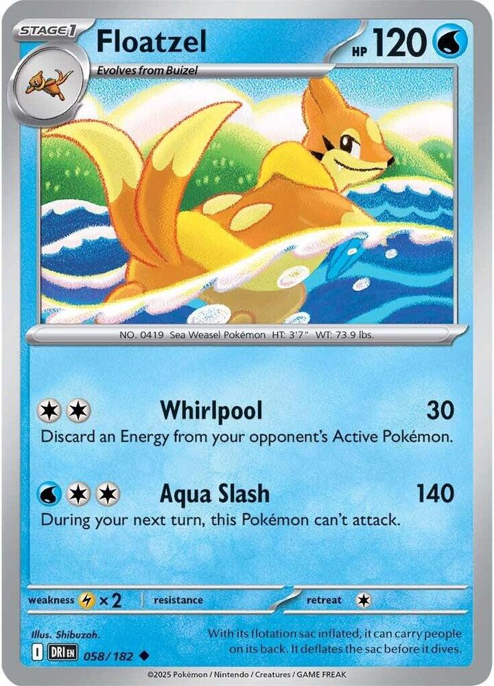 Floatzel [SV10: Destined Rivals] 058/182