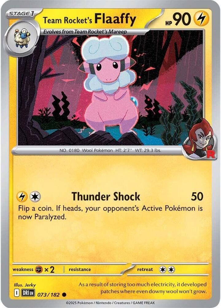 Team Rocket's Flaaffy [SV10: Destined Rivals] 073/182