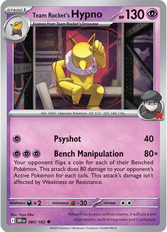 Team Rocket's Hypno [SV10: Destined Rivals] 080/182