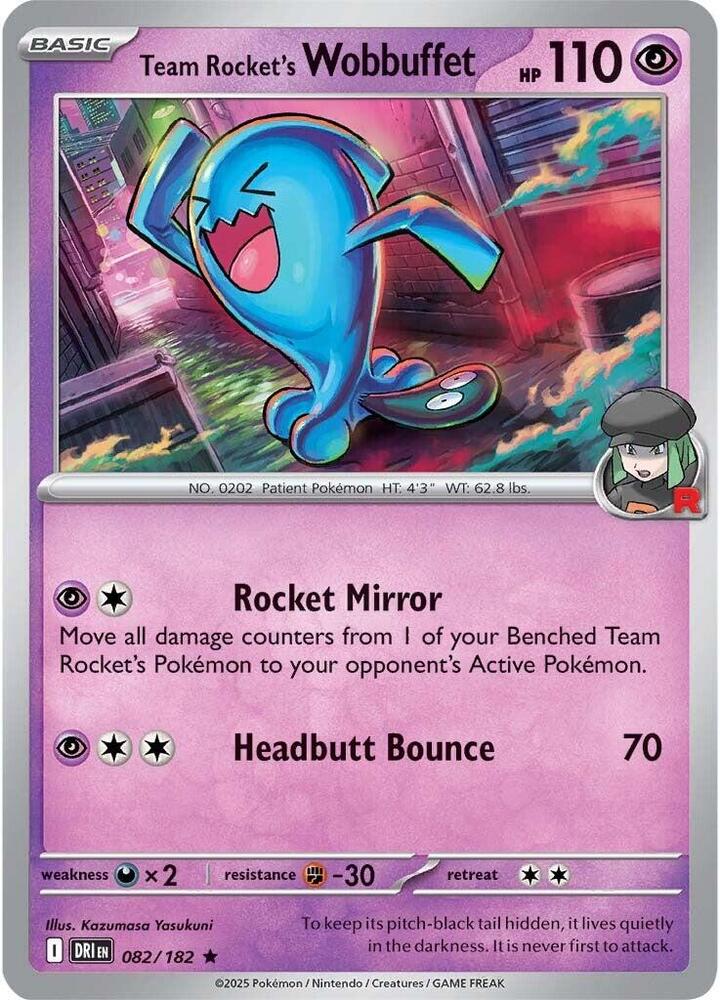 Team Rocket's Wobbuffet [SV10: Destined Rivals] 082/182
