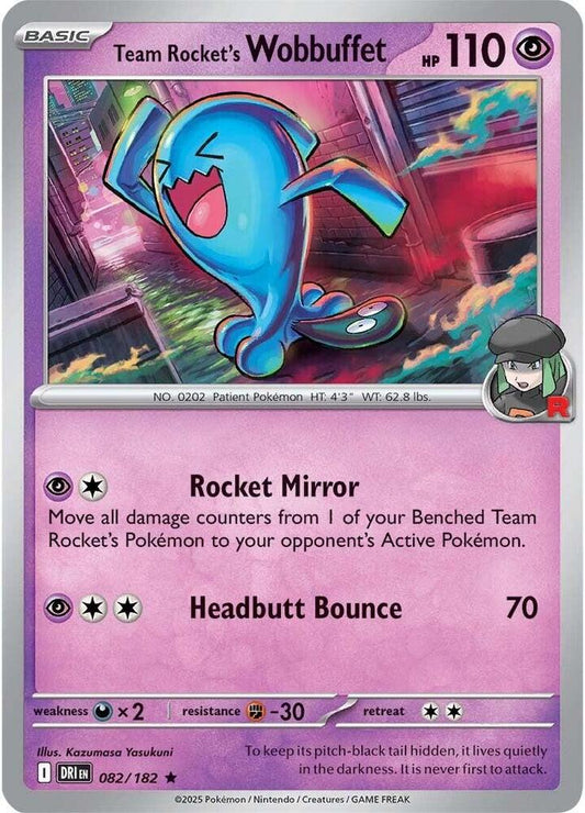 Team Rocket's Wobbuffet [SV10: Destined Rivals] 082/182