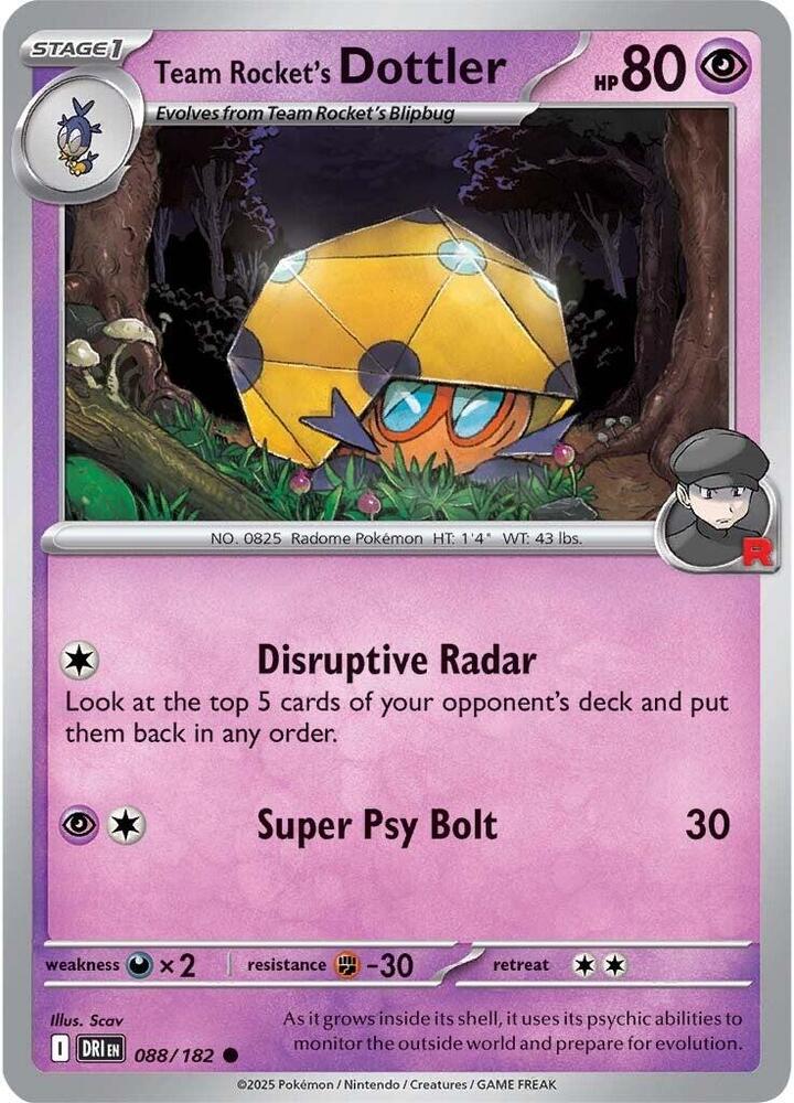 Team Rocket's Dottler [SV10: Destined Rivals] 088/182