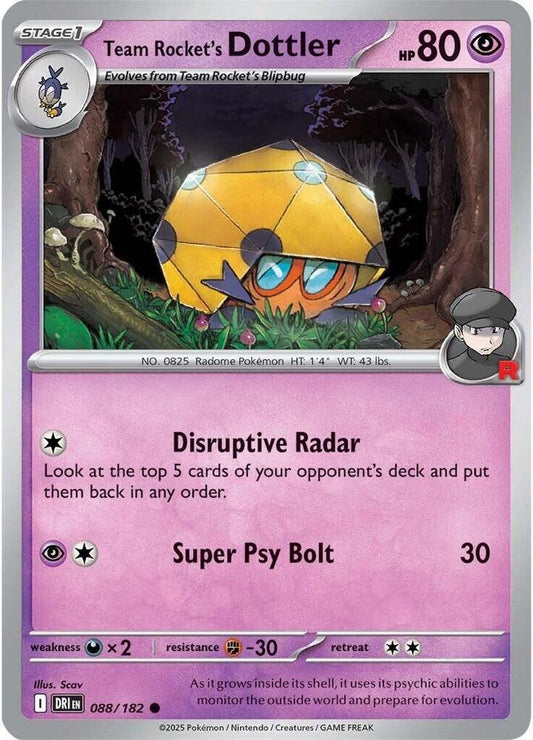 Team Rocket's Dottler [SV10: Destined Rivals] 088/182
