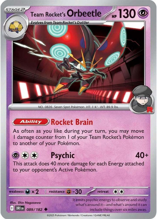 Team Rocket's Orbeetle - 089/182 [SV10: Destined Rivals] 089/182