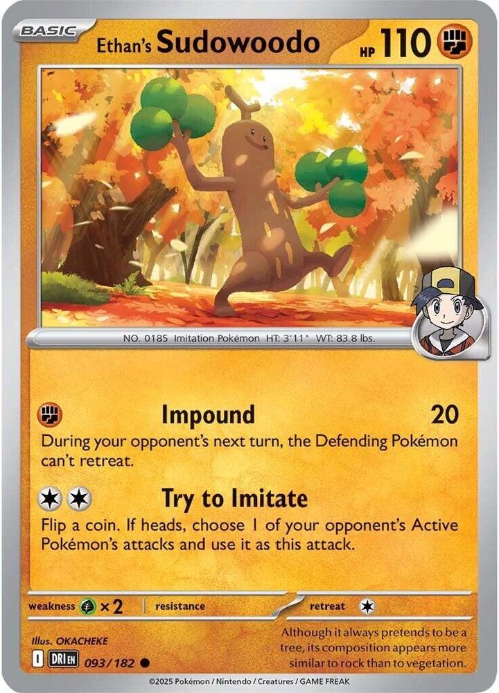 Ethan's Sudowoodo [SV10: Destined Rivals] 093/182