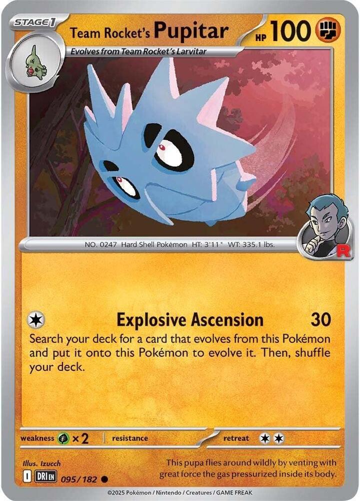 Team Rocket's Pupitar [SV10: Destined Rivals] 095/182
