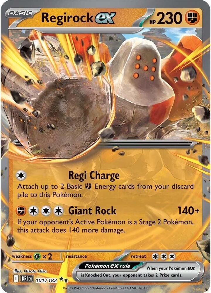 Regirock ex - 101/182 [SV10: Destined Rivals] 101/182